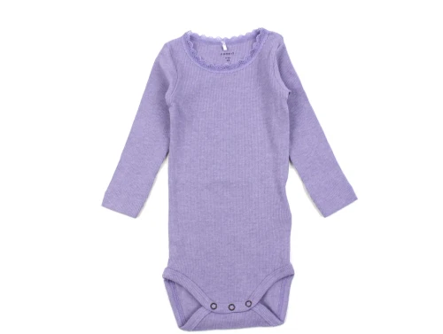 Name It heirloom lilac melange rib body